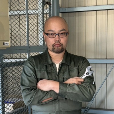 Koichi Ichikawa in the garage lab